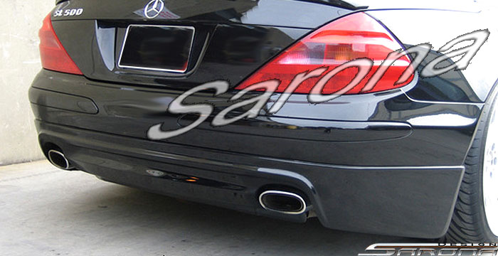Custom Mercedes SL  Convertible Rear Add-on Lip (2003 - 2008) - $550.00 (Part #MB-021-RA)